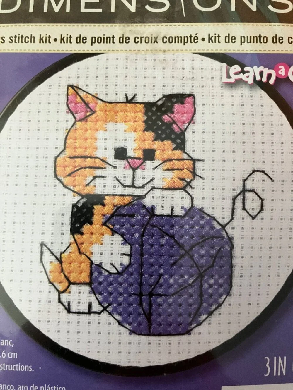 Dimentions Learn-A-Craft Counted Cross Stitch Kit 